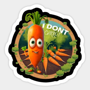 I Don't Carrot All Sticker